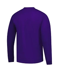 Fanatics Unlabeled Men's Purple James Madison Dukes Logo Long Sleeve T-Shirt