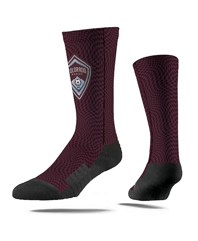 Strideline Men's and Women's Burgundy Colorado Rapids 2024 Jersey Hook Premium Crew Socks