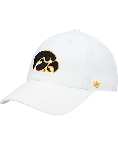 '47 Brand Men's White Iowa Hawkeyes Vintage Clean Up Adjustable Hat