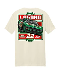 Team Penske Men's Natural Joey Logano Hunt Brothers Pizza Car T-Shirt