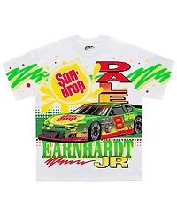 Jr Motorsports Official Team Apparel Men's White Dale Earnhardt Jr. Sun Drop Total Print T-Shirt