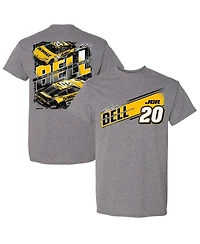 Joe Gibbs Racing Team Collection Men's Heather Gray Christopher Bell DeWalt Car T-Shirt