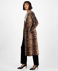 T Tahari Women's Animal-Print Long-Sleeve Jacket