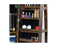 Casainc Full Length Mirror Bathroom Swivel Jewelry Cabinet