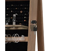 Casainc Full Length Mirror Bathroom Swivel Jewelry Cabinet
