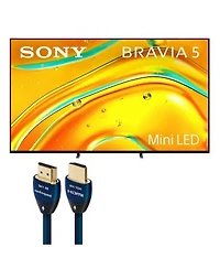 Sony Bravia 5 65 Inch Mini Led 4K Hdr Tv with AudioQuest Sky 3m Hdmi Cable