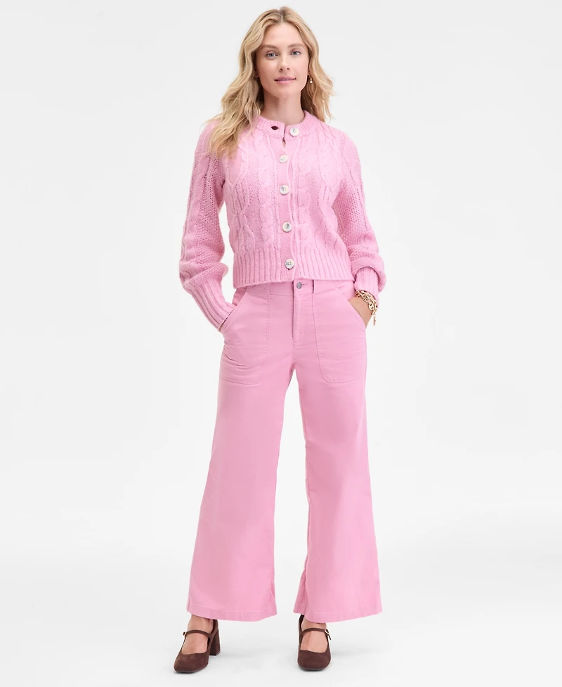 On 34th Women's Chunky Cable-Knit Cardigan, Macy's Exclusive