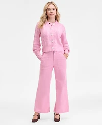 On 34th Women's Chunky Cable-Knit Cardigan, Macy's Exclusive