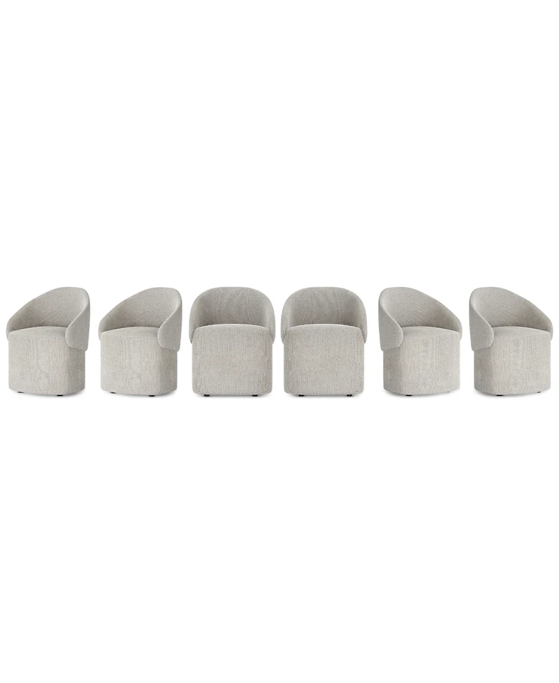 Tempo 6-Pc. Caster Chair Set