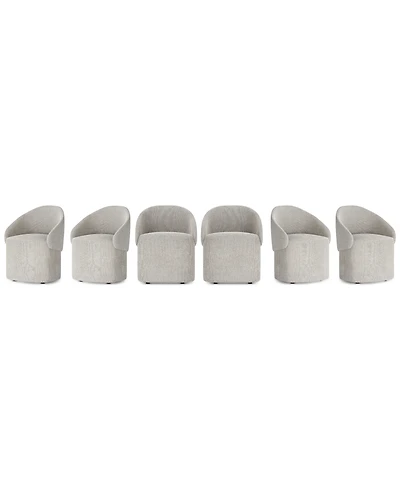 Tempo 6-Pc. Caster Chair Set