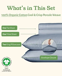 100% Organic Cotton Sheets Set