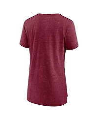 Fanatics Mto Label Women's Heather Red Atlanta United Fc Distressed Vintage Primary Tri-Blend T-Shirt
