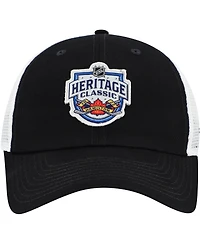 Fanatics Men's Black/White Heritage Classic Adjustable Trucker Hat