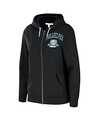 Wear by Erin Andrews Women's Black Philadelphia Eagles Full-Zip Hoodie