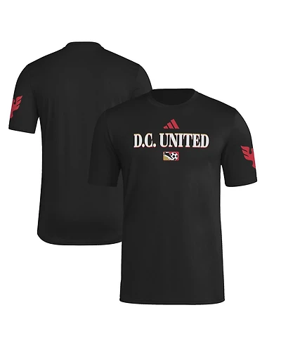 Adidas Men's Black D.c. United 2025 Archive Collection Jersey Hook T-Shirt