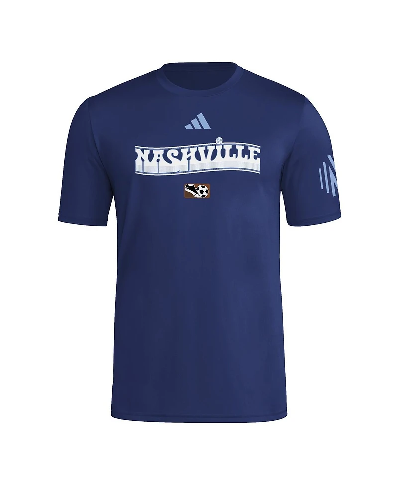 Adidas Men's Navy Nashville Sc 2025 Archive Collection Jersey Hook T-Shirt