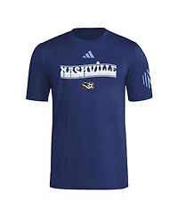 Adidas Men's Navy Nashville Sc 2025 Archive Collection Jersey Hook T-Shirt