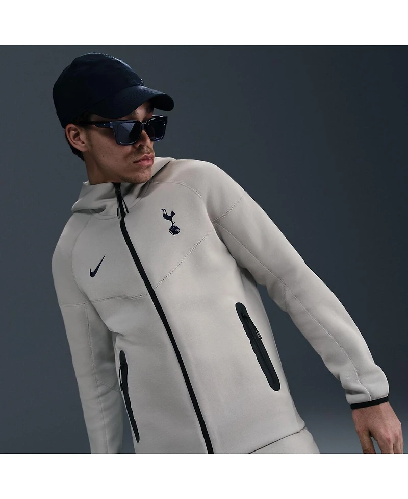 Nike Men's Gray Tottenham Hotspur Tech Fleece Full-Zip Hoodie Jacket