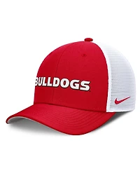 Nike Men's Red Georgia Bulldogs 2025 Dugout Coaches Rise Performance Trucker Adjustable Hat