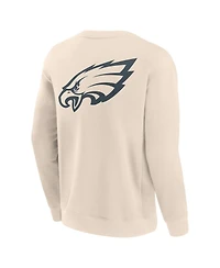 Fanatics Men's Cream Philadelphia Eagles Elements Future Ground Lettering Pullover Sweatshirt