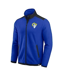 Darius Rucker Collection by Fanatics Men's Royal Los Angeles Rams Color Block Polar Fleece Full-Zip Jacket