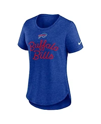 Nike Women's Royal Buffalo Bills Script Tri-Blend T-Shirt