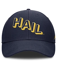 Jordan Men's Navy Michigan Wolverines Slanted Primetime Rise Performance Adjustable Hat