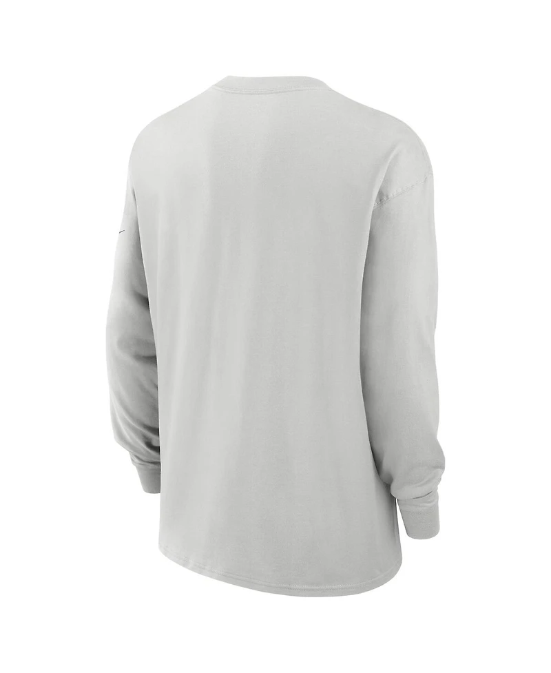 Nike Men's Gray Green Bay Packers Essential Heavy Max90 Long Sleeve T-Shirt