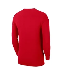 Nike Men's Red Detroit Pistons Authentic Long Sleeve Practice T-Shirt