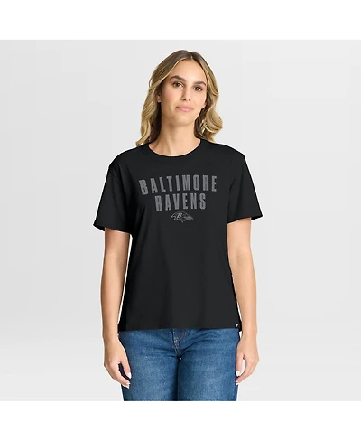 Fanatics Women's Black Baltimore Ravens Blackout Kneel Down Legacy T-Shirt
