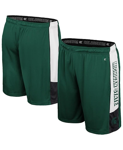 Colosseum Men's Green Michigan State Spartans Quantum Shorts
