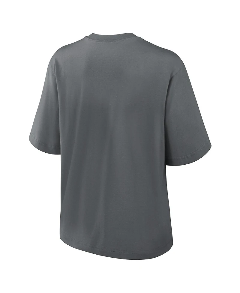 Nike Women's Charcoal Atlanta Falcons Glory Arch Boxy T-Shirt