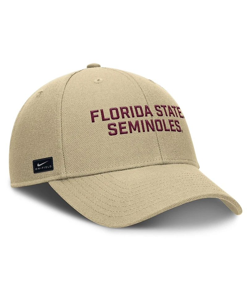 Nike Men's Gold Florida State Seminoles Rise Practice Adjustable Hat