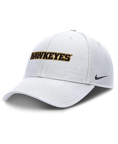 Nike Men's White Iowa Hawkeyes 2025 On-Field Rise Performance Adjustable Hat