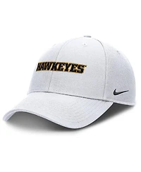 Nike Men's White Iowa Hawkeyes 2025 On-Field Rise Performance Adjustable Hat