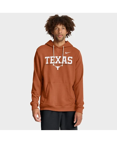 Nike Men's Texas Orange Longhorns 2025 Sideline Performance Pullover Hoodie
