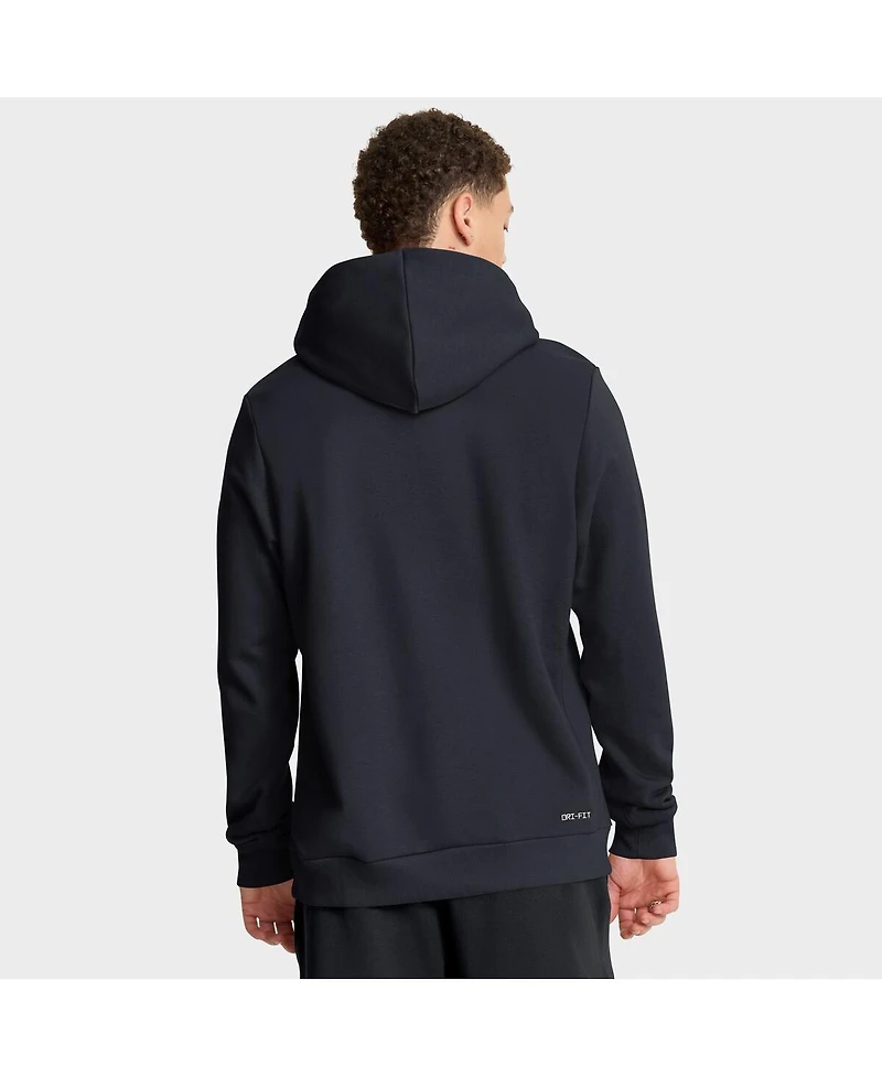 Jordan Men's Navy Michigan Wolverines 2025 Sideline Performance Pullover Hoodie