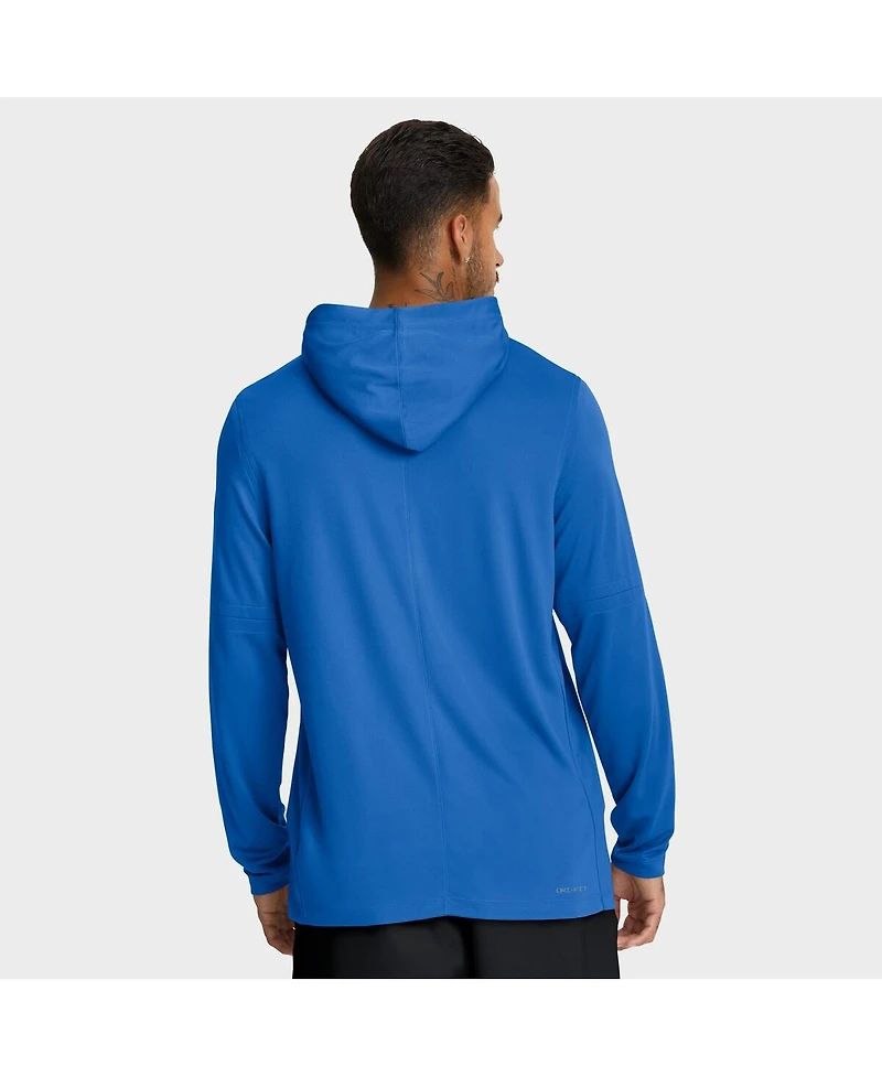 Jordan Men's Blue Ucla Bruins 2025 Sideline Performance Long Sleeve Hoodie T-Shirt