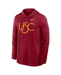 Nike Men's Cardinal Usc Trojans 2025 Sideline Performance Long Sleeve Hoodie T-Shirt