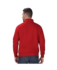 Starter Men's Red Kansas City Chiefs Classic Quarter-Zip Pullover Sweatshirt