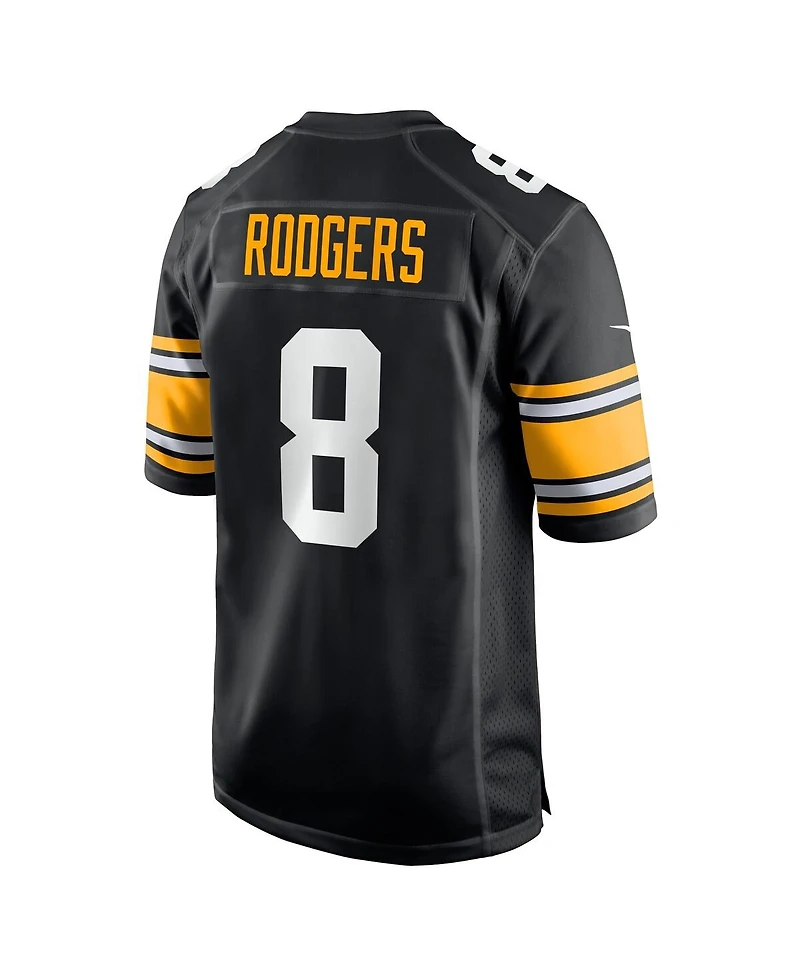 Nike Men's Aaron Rodgers Black Pittsburgh Steelers Alternate Game Jersey
