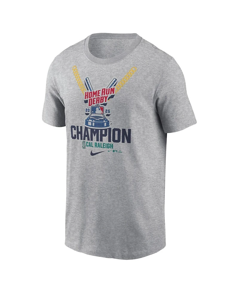 Nike Men's Cal Raleigh Heather Gray Seattle Mariners 2025 Home Run Derby T-Shirt