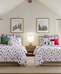 Levtex Home Meowy Christmas Reversible -Pc. Duvet Cover Set