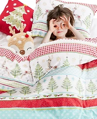 Levtex Home Merry and Bright Comet and Cupid Reversible -Pc. Duvet Cover Set