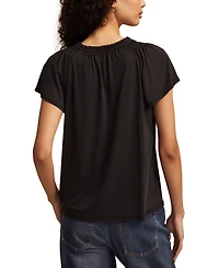 Lucky Brand Women's Sandwash Notch Top