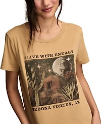 Lucky Brand Women's Alive With Energy Arizona Classic Crew Neck T-shirt
