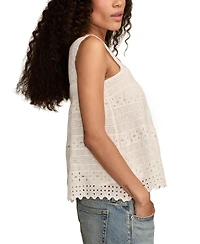 Lucky Brand Women's Eyelet Swing Tank Top
