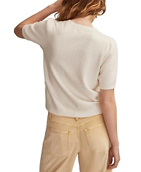 Lucky Brand Women's Cloud Soft Puff Sleeve Sweater T-shirt