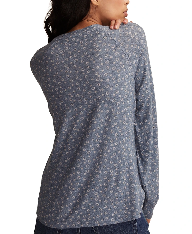 Lucky Brand Women's Cloud Long Sleeve Crew Neck Sweater