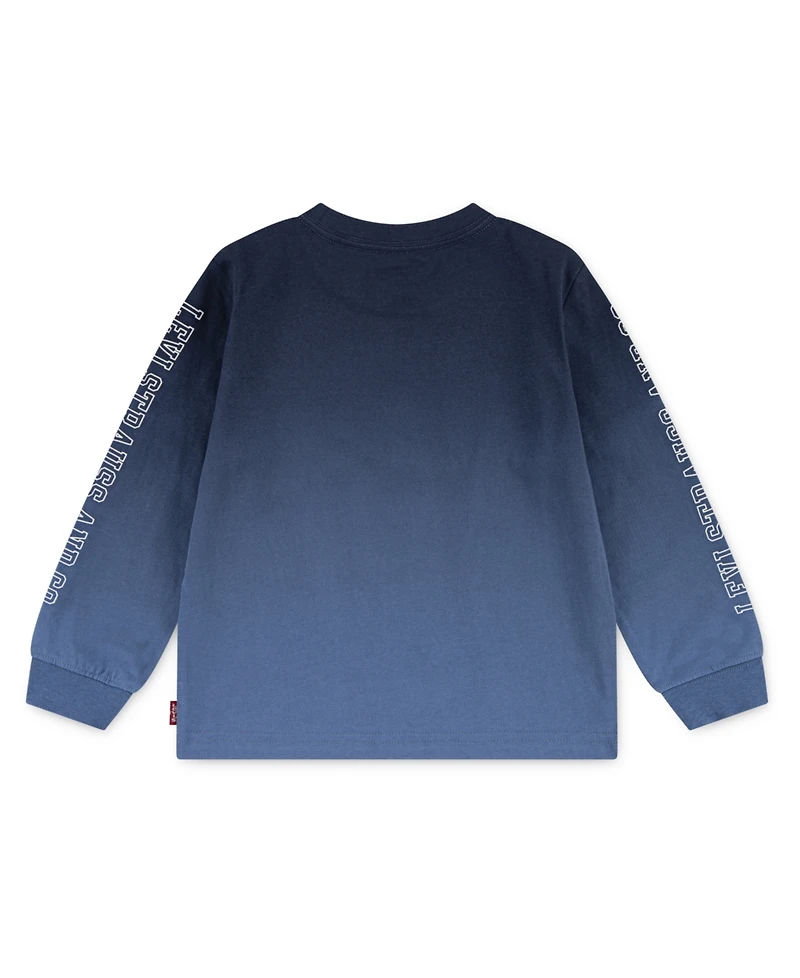 Levi's Toddler Boys Ombre Print Long Sleeve T-Shirt